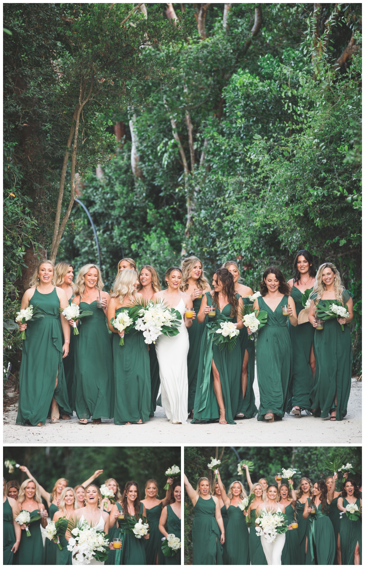 Green Florida wedding